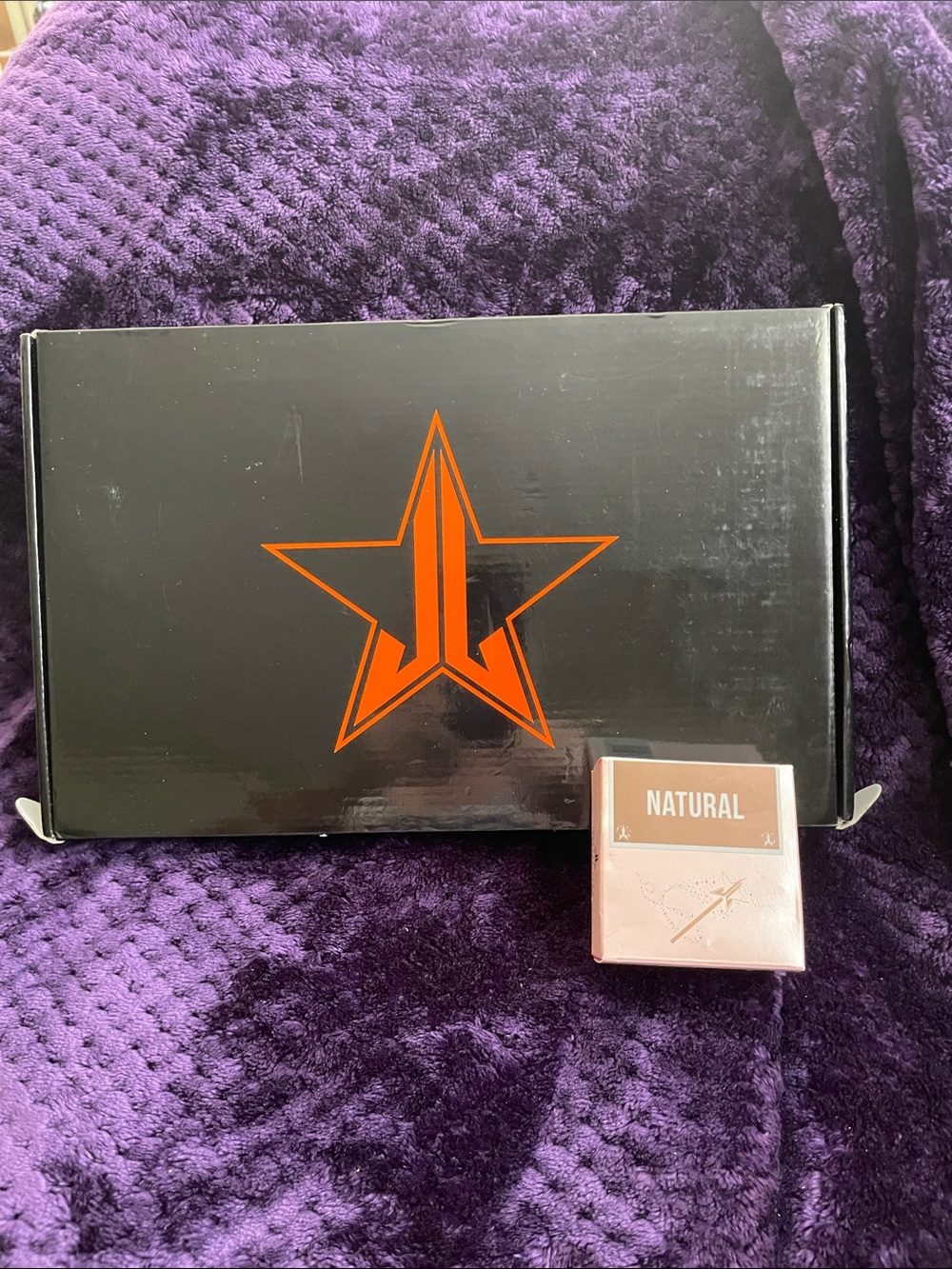 Jeffree Star Hand Mirror Black & Orange & Luminous Setting Powder NEW